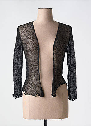 Gilet manches longues manches 3/4 noir MARBLE femme