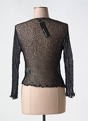 Gilet manches longues manches 3/4 noir MARBLE femme