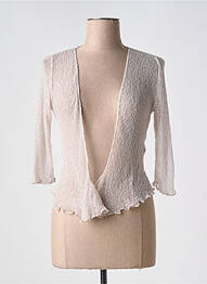 Gilet manches longues manches 3/4 gris MARBLE femme