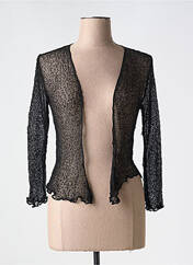 Gilet manches longues noir MARBLE pour femme seconde vue