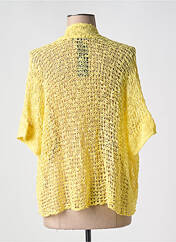 Gilet manches courtes jaune MARBLE pour femme seconde vue