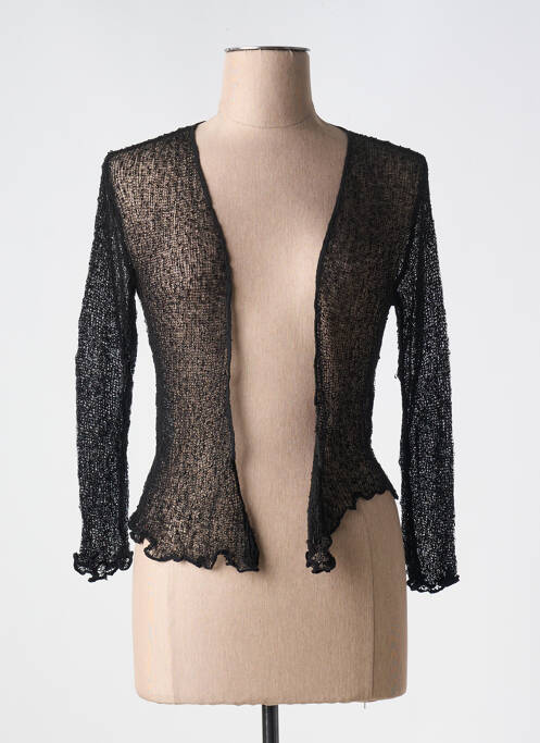 Gilet manches longues noir MARBLE pour femme