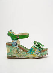 Sandales/Nu pieds vert LAURA VITA pour femme seconde vue