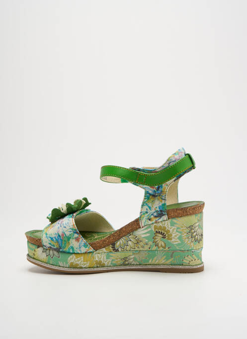 Sandales/Nu pieds vert LAURA VITA pour femme