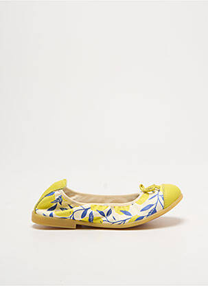Ballerines impression chiquet blanc BOPY fille