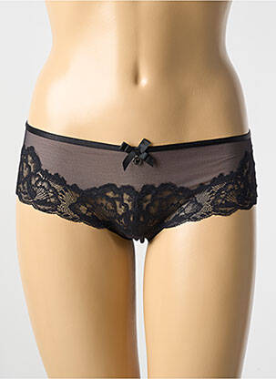 Shorty effet matière satinée noir CHANTELLE femme