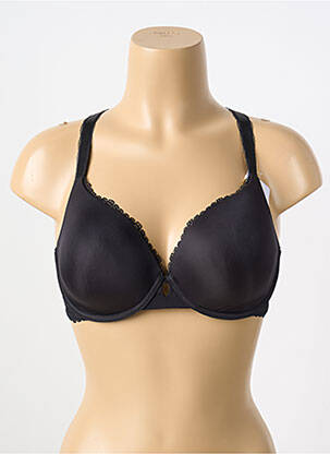 Soutien-gorge effet matière satinée haut soutien-gorge moulé noir SIMONE PERELE femme