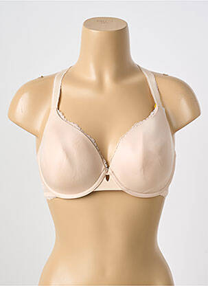 Soutien-gorge effet matière satinée haut soutien-gorge moulé chair SIMONE PERELE femme