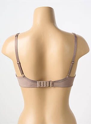 Soutien-gorge effet matière satinée haut soutien-gorge moulé marron CHANTELLE femme