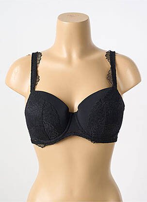Soutien-gorge tissage dentelle haut soutien-gorge moulé noir SIMONE PERELE femme