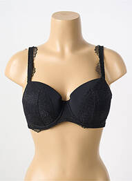 Soutien-gorge tissage dentelle haut soutien-gorge moulé noir SIMONE PERELE femme