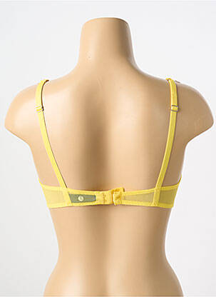 Soutien-gorge broderie haut soutien-gorge moulé jaune IMPLICITE femme