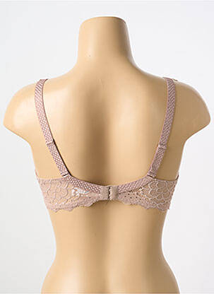 Soutien-gorge effet matière satinée haut soutien-gorge moulé marron SIMONE PERELE femme