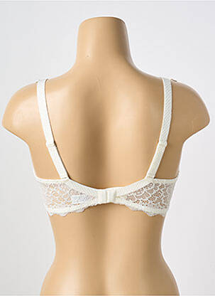 Soutien-gorge effet matière satinée haut soutien-gorge moulé blanc SIMONE PERELE femme