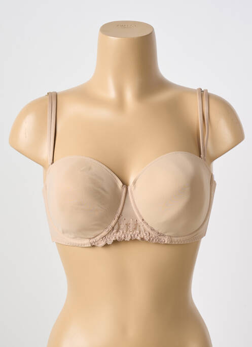 Soutien-gorge effet matière satinée haut soutien-gorge balconnet chair SIMONE PERELE femme