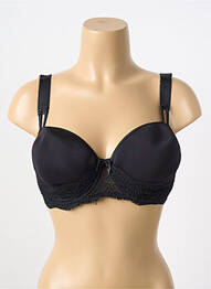 Soutien-gorge tissage dentelle haut soutien-gorge moulé noir SIMONE PERELE femme