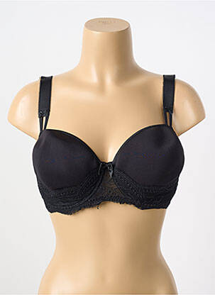 Soutien-gorge tissage dentelle haut soutien-gorge moulé noir SIMONE PERELE femme