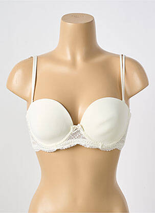 Soutien-gorge effet matière satinée haut soutien-gorge balconnet blanc SIMONE PERELE femme