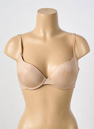 Soutien-gorge effet matière satinée haut soutien-gorge moulé chair SIMONE PERELE femme