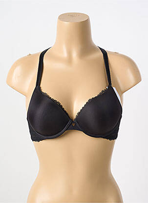 Soutien-gorge effet matière satinée haut soutien-gorge moulé noir SIMONE PERELE femme