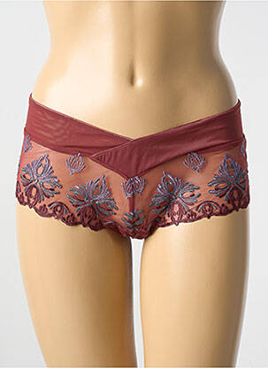 Shorty tissage tulle rouge CHANTELLE femme