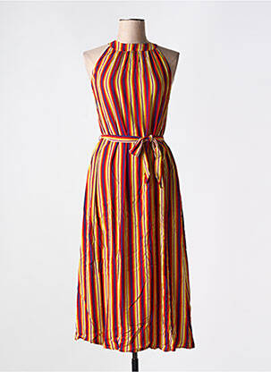 Robe longue imprimé fantaisie sans manche rouge KING LOUIE femme