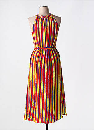 Robe longue imprimé fantaisie sans manche rouge KING LOUIE femme