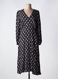 Robe longue manches longues manches longues noir B.YOUNG femme