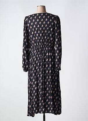 Robe longue manches longues manches longues noir B.YOUNG femme