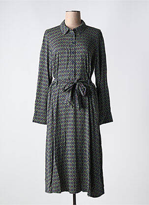 Robe longue manches longues manches longues vert KING LOUIE femme