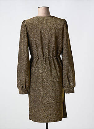 Robe mi-longue manches longues manches longues or B.YOUNG femme
