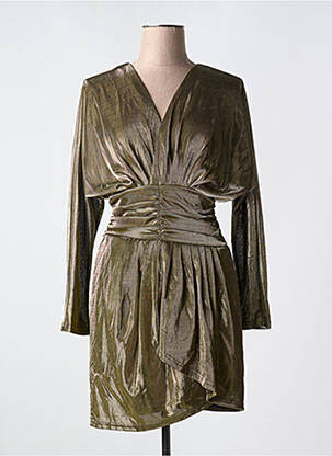 Robe courte manches longues manches longues or JUBYLEE femme