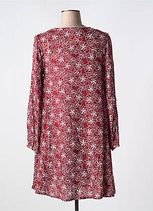 Robe courte manches longues manches longues rouge ÉTYMOLOGIE femme