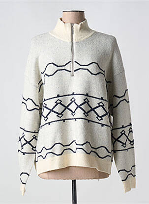 Pull manches longues manches longues beige B.YOUNG femme