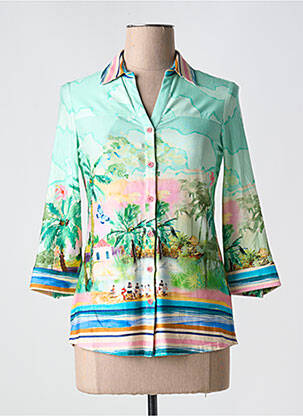 Chemisier bleu TINTA pour femme