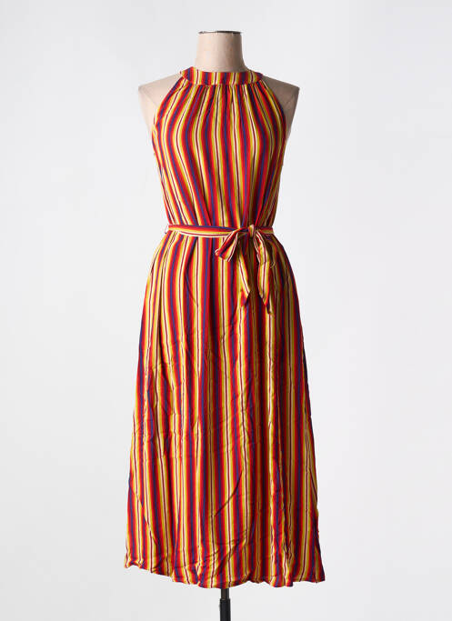 Robe longue imprimé fantaisie sans manche rouge KING LOUIE femme