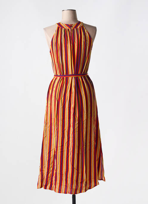 Robe longue imprimé fantaisie sans manche rouge KING LOUIE femme