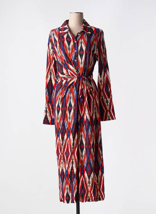 Robe longue rouge ORFEO pour femme