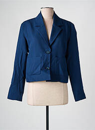 Blazer poches bleu ANGE femme