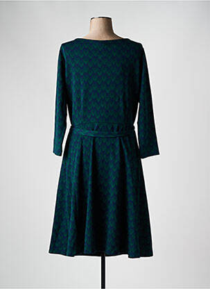 Robe mi-longue imprimé fantaisie manches longues vert KING LOUIE femme