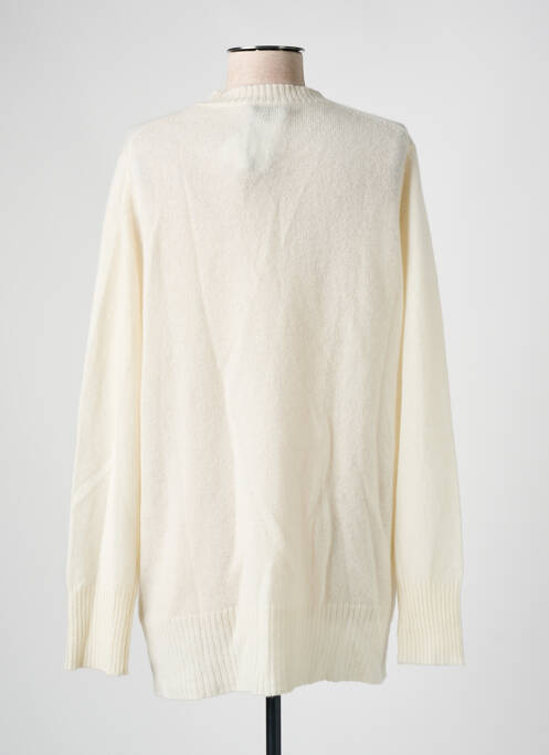 Gilet manches longues coupe cintrée blanc ESTHEME femme
