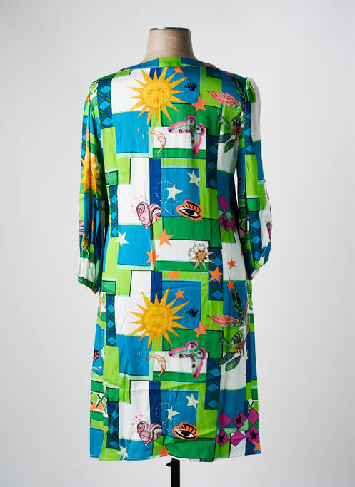 Robe mi-longue vert TINTA pour femme