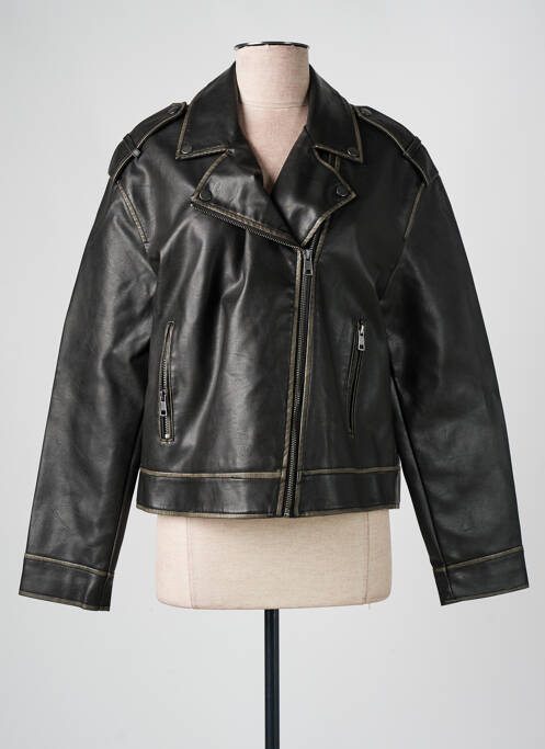 Veste simili cuir noir B.YOUNG pour femme