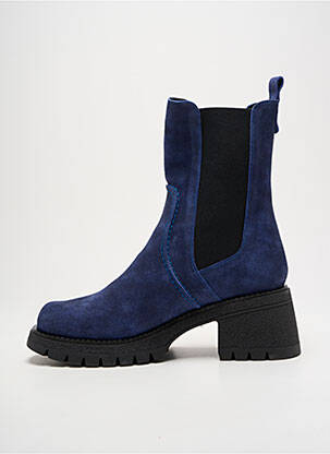 Bottines/boots talon bas talon de 4 à 6cm bleu CASTA femme