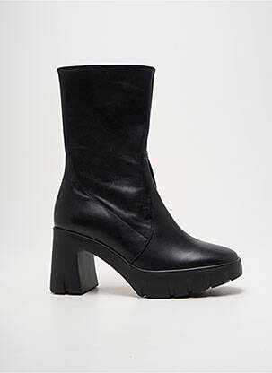 Bottines/boots matière lisse talon de 7 à 9cm noir HOGL femme