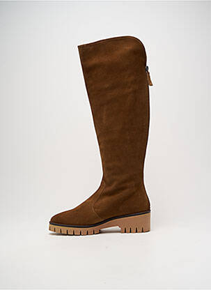 Bottes nubuck talon de 4 à 6cm marron JHAY femme