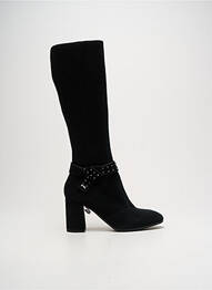 Bottes nubuck talon de 7 à 9cm noir NERO GIARDINI femme