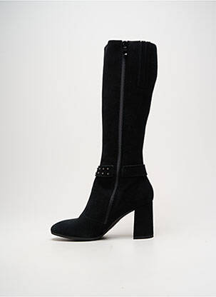 Bottes nubuck talon de 7 à 9cm noir NERO GIARDINI femme