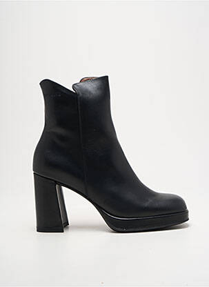 Bottines/boots matière lisse talon de 7 à 9cm noir WONDERS femme