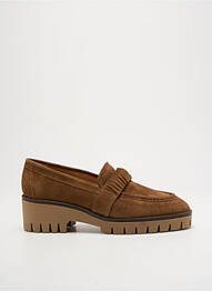 Mocassins nubuck talon de 4 à 6cm marron JHAY femme